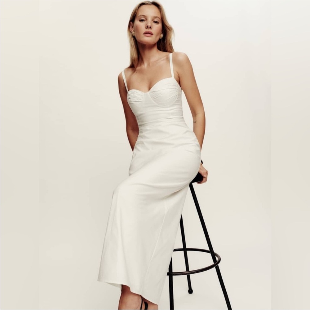 Reformation Stormi Cotton White Dress